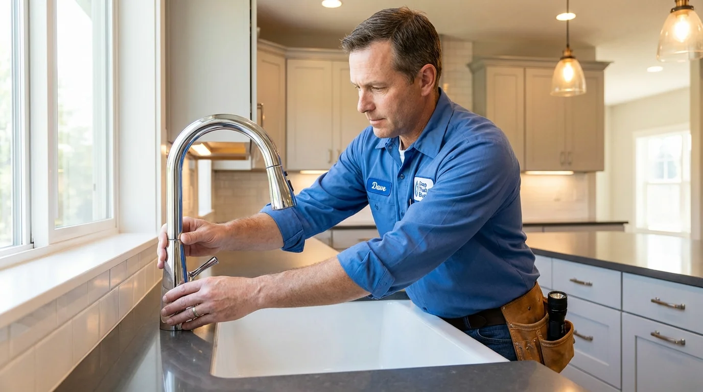 Kitchen faucet installation by Johns Plumbing LLC in Hermosa Beach